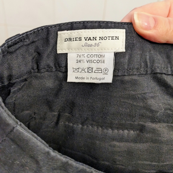 Dries van Noten black cotton/viscose pants size 36. Excellent used condition. - Picture 4 of 7
